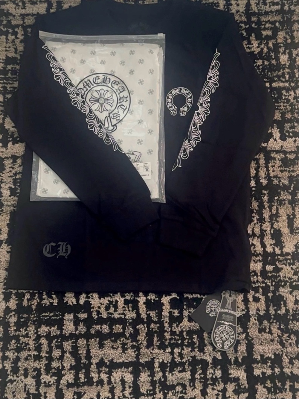Chrome Hearts Horseshoe Logo Long Sleeve Shirt